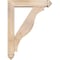 Ekena Millwork Funston Arts and Crafts Smooth Bracket w/ Offset Brace, Douglas Fir, 5 1/2"W x 24"D x 32"H BKT0604X24X32FST03SDF - alternate 3